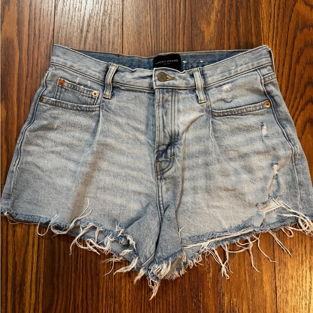 Lucky Brand Mom High Rise Jean Shorts